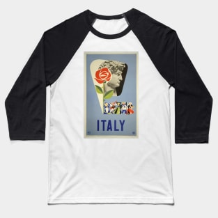 Vintage Travel - Italy Baseball T-Shirt